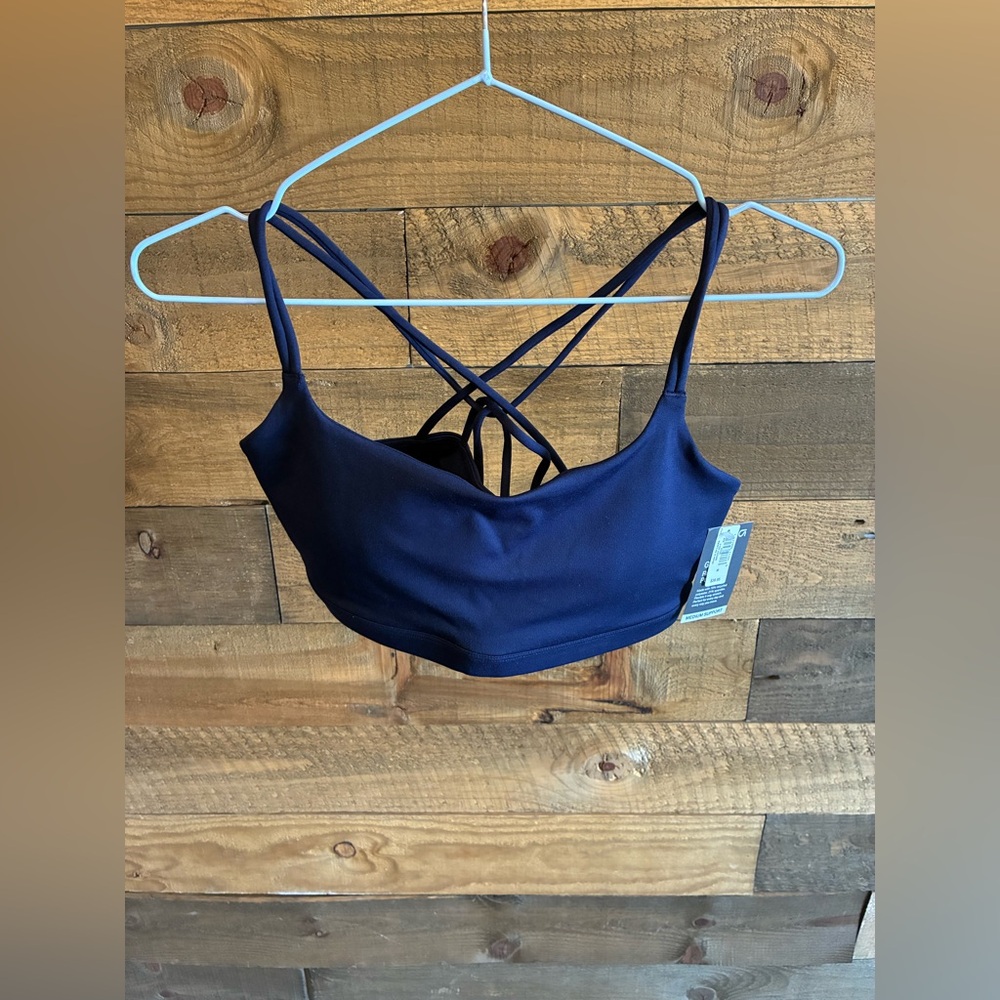 GAP Navy Blue Strappy Sports Bra